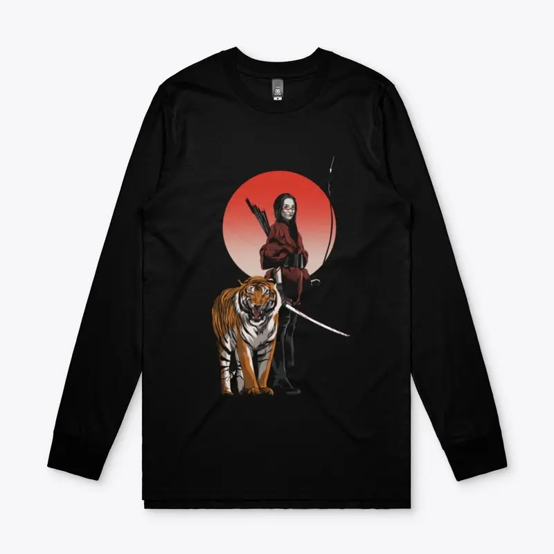 Satin Samurai Tiger Long Sleeve