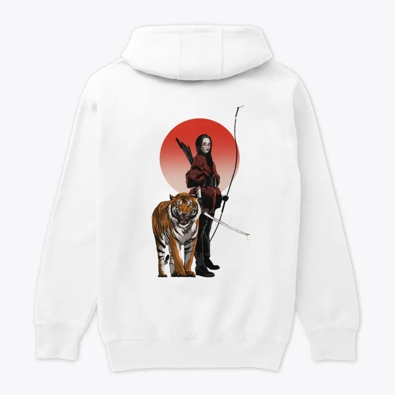 Satin Samurai Tiger Hoodie